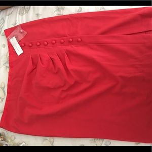 Orange red New York and Company skirt